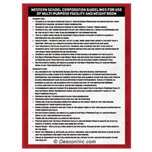 Small Regulations Sign