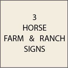 O24200 - Horse Farm & Ranch Signs