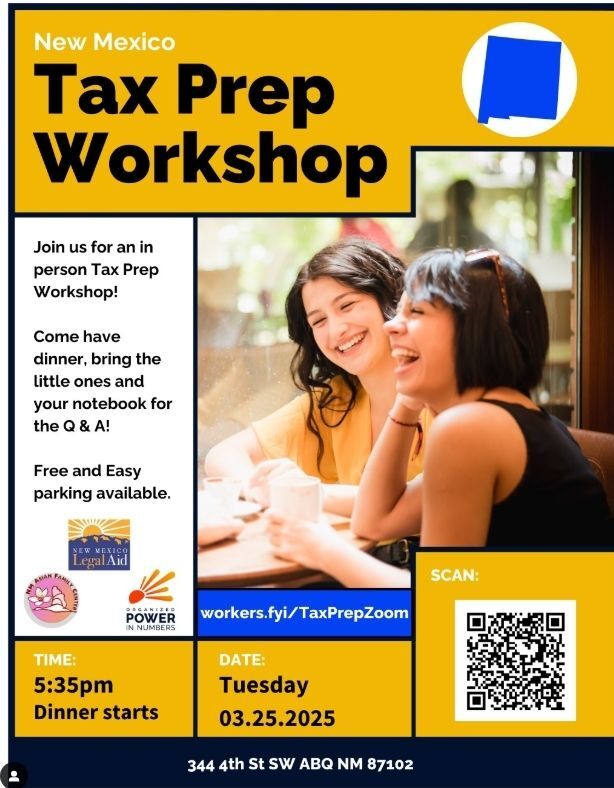 Tax Prep Workshop Flyer