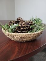 Pine Needle Woven Basket #14