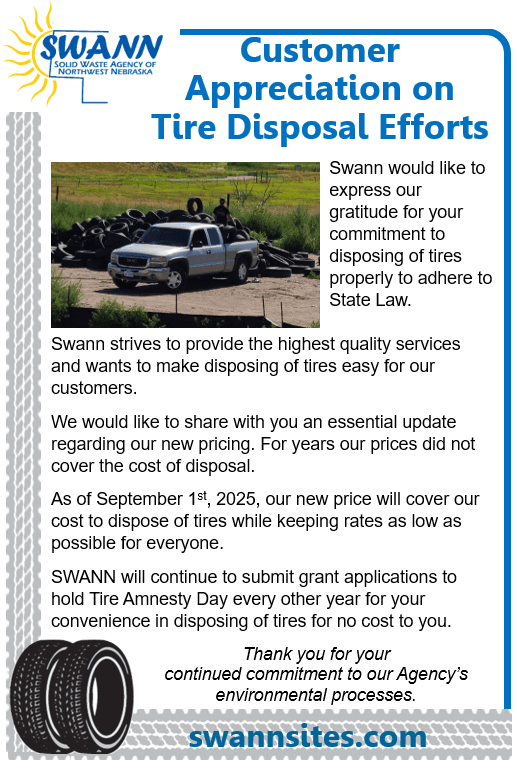 Customer Appreciation on Proper Tire Disposal
