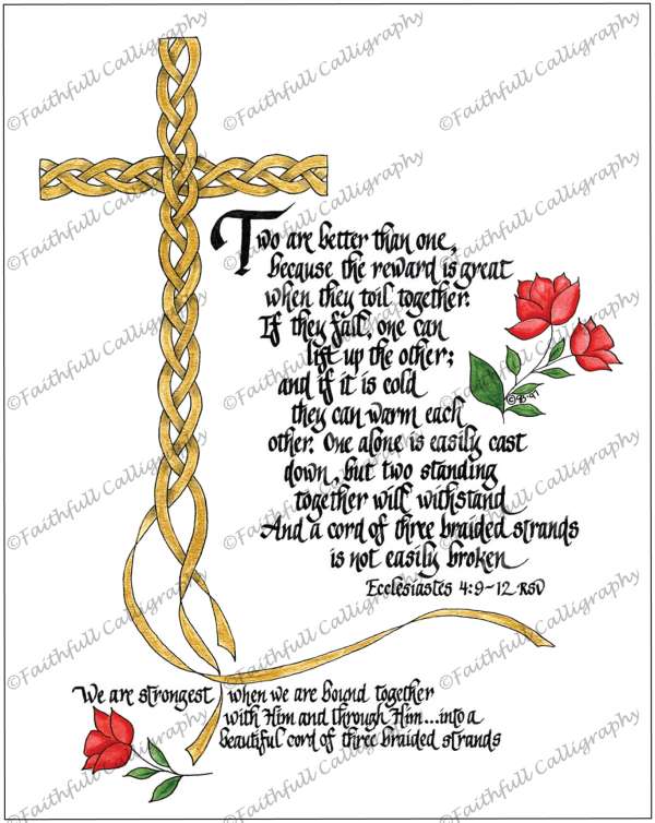 CORD OF 3 (Ecclesiastes, Friendship/Marriage)