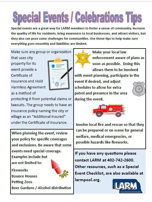Make sure your community is covered during special events