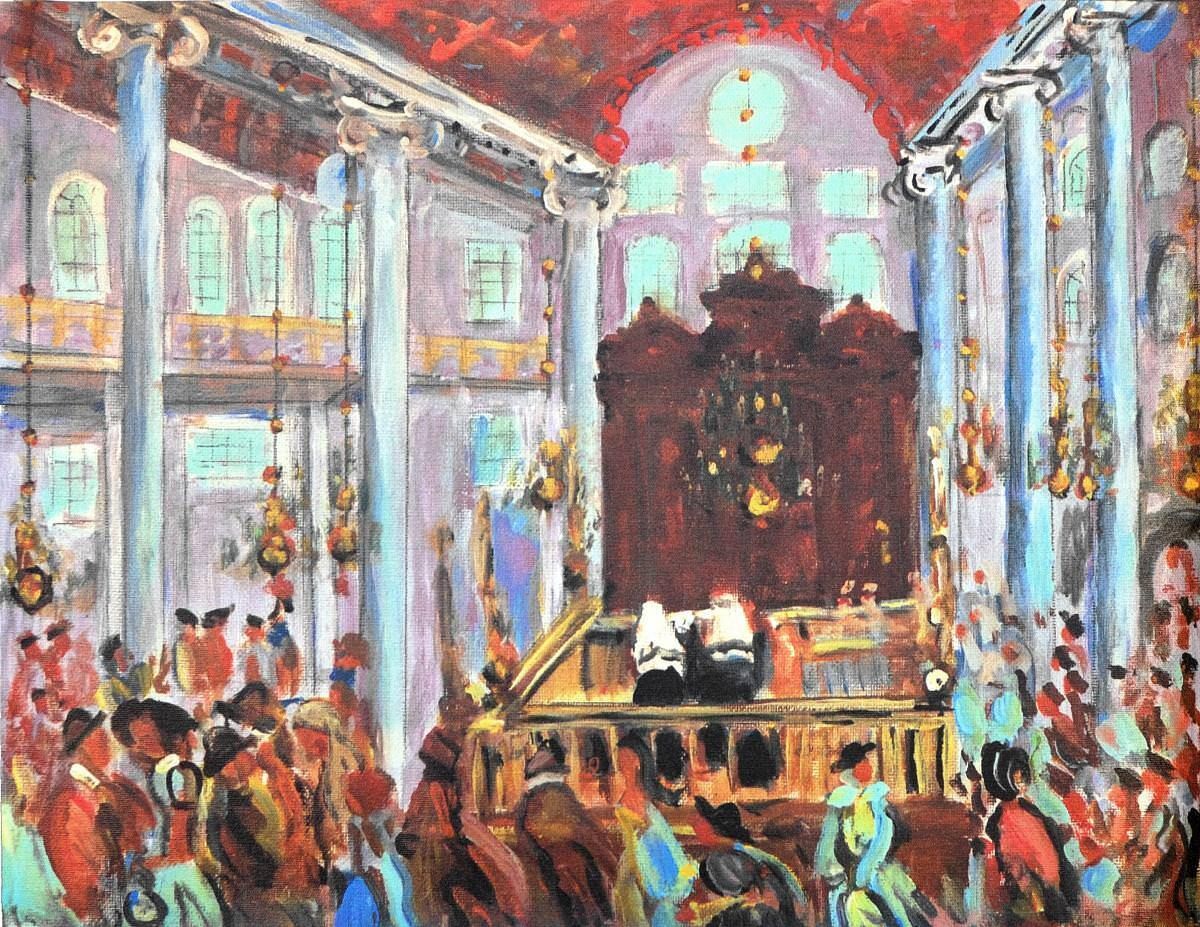17th Century Portuguese Synagogue in Amsterdam, The Netherlands