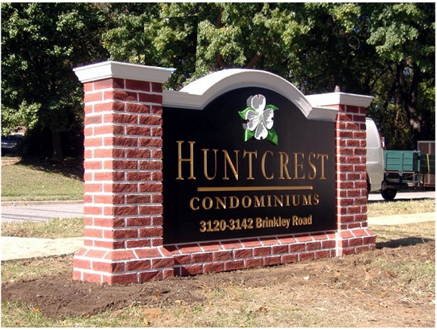 Wooden Apartment Signs, Hoa Signs, Condominium Signage, Community Signs