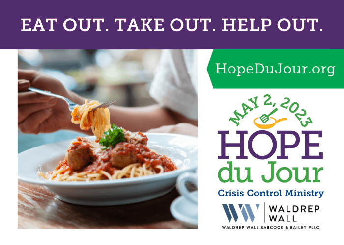 Join us for Hope du Jour, May 2!