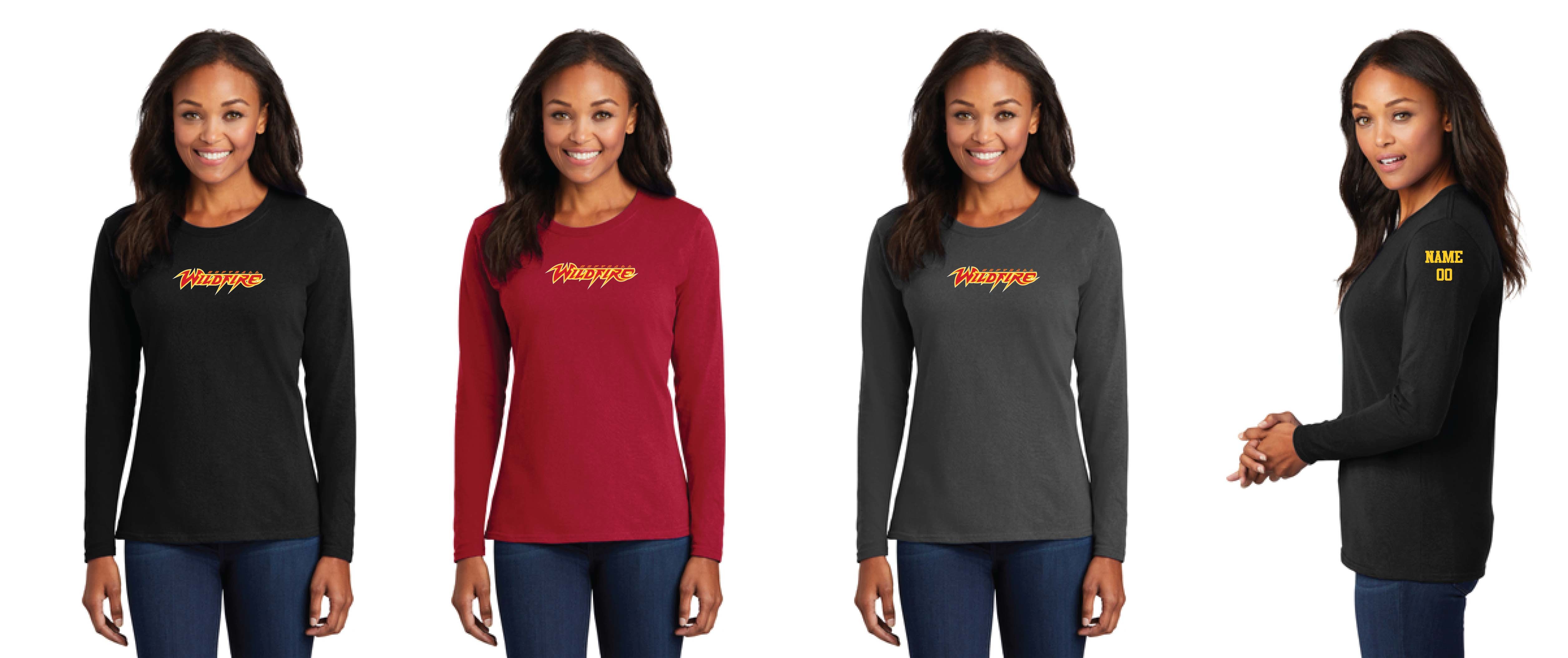 Ladies Long Sleeve Core Cotton Tee