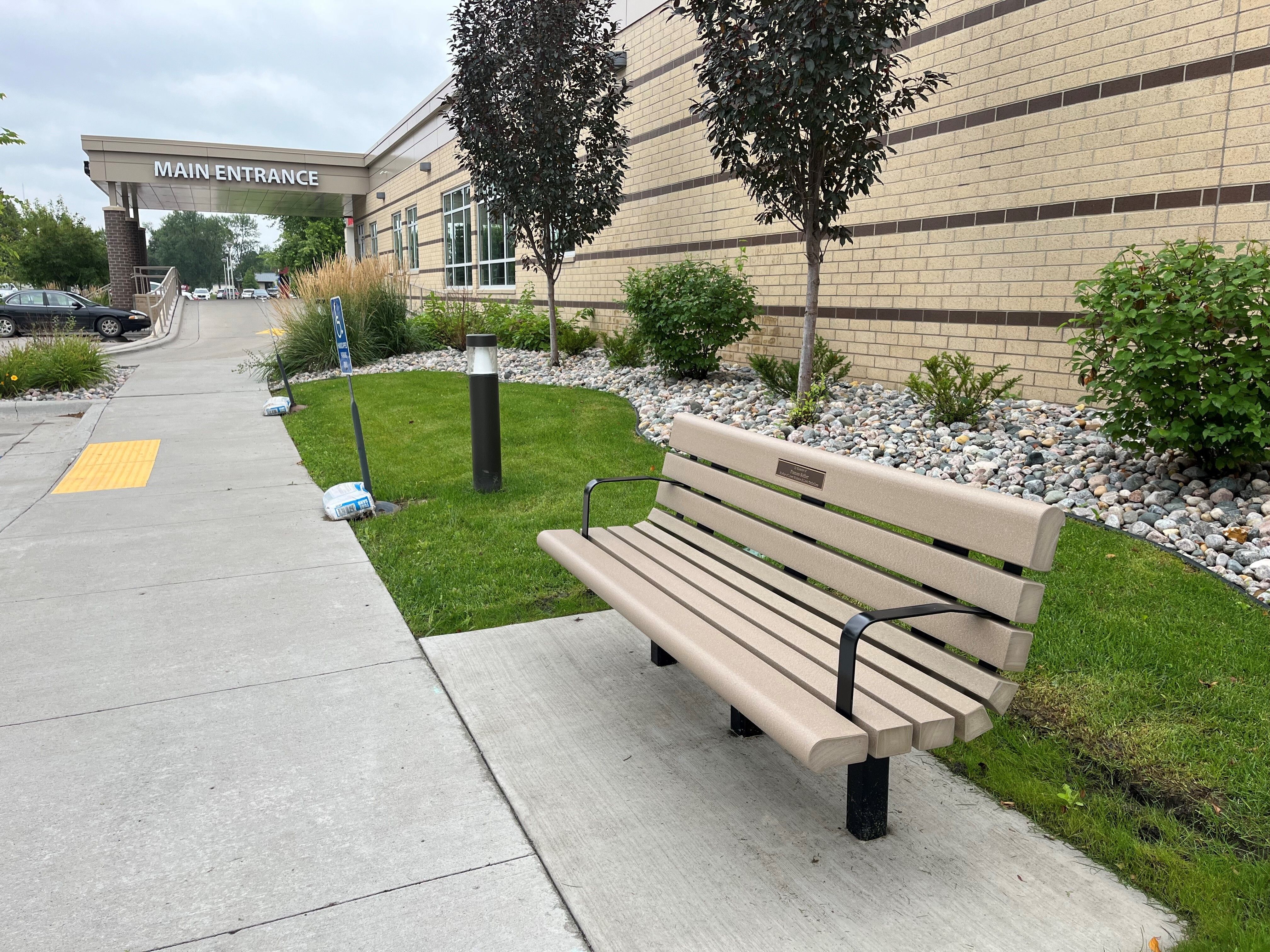 Memorial benches honor loved ones