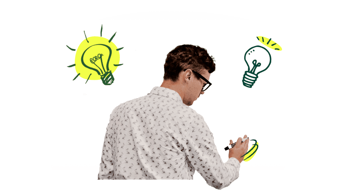Man Lightbulbs Ideas Concepts