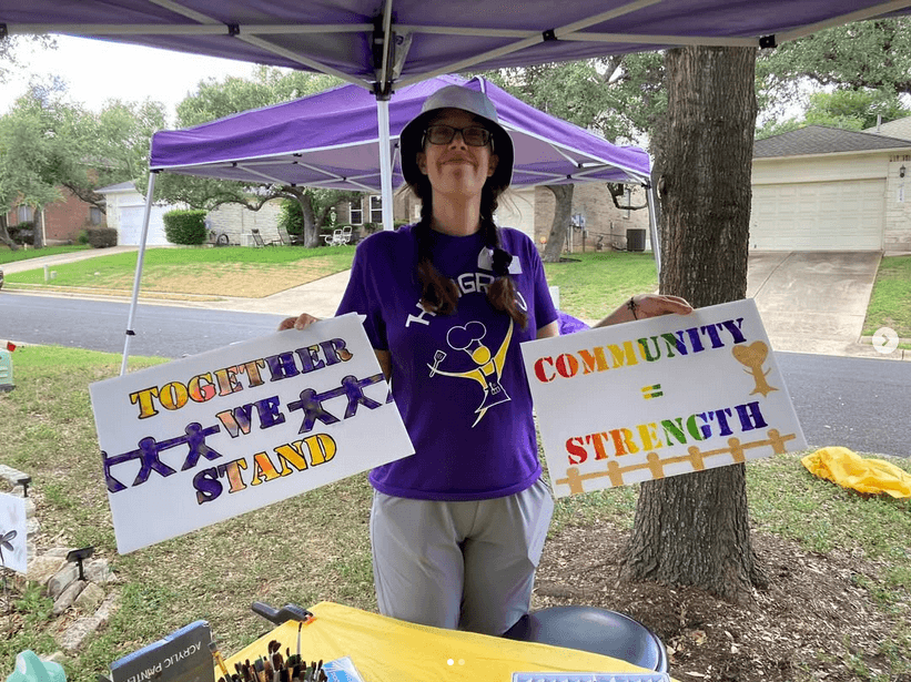 Signs from our Human Rights Sign Painting Party