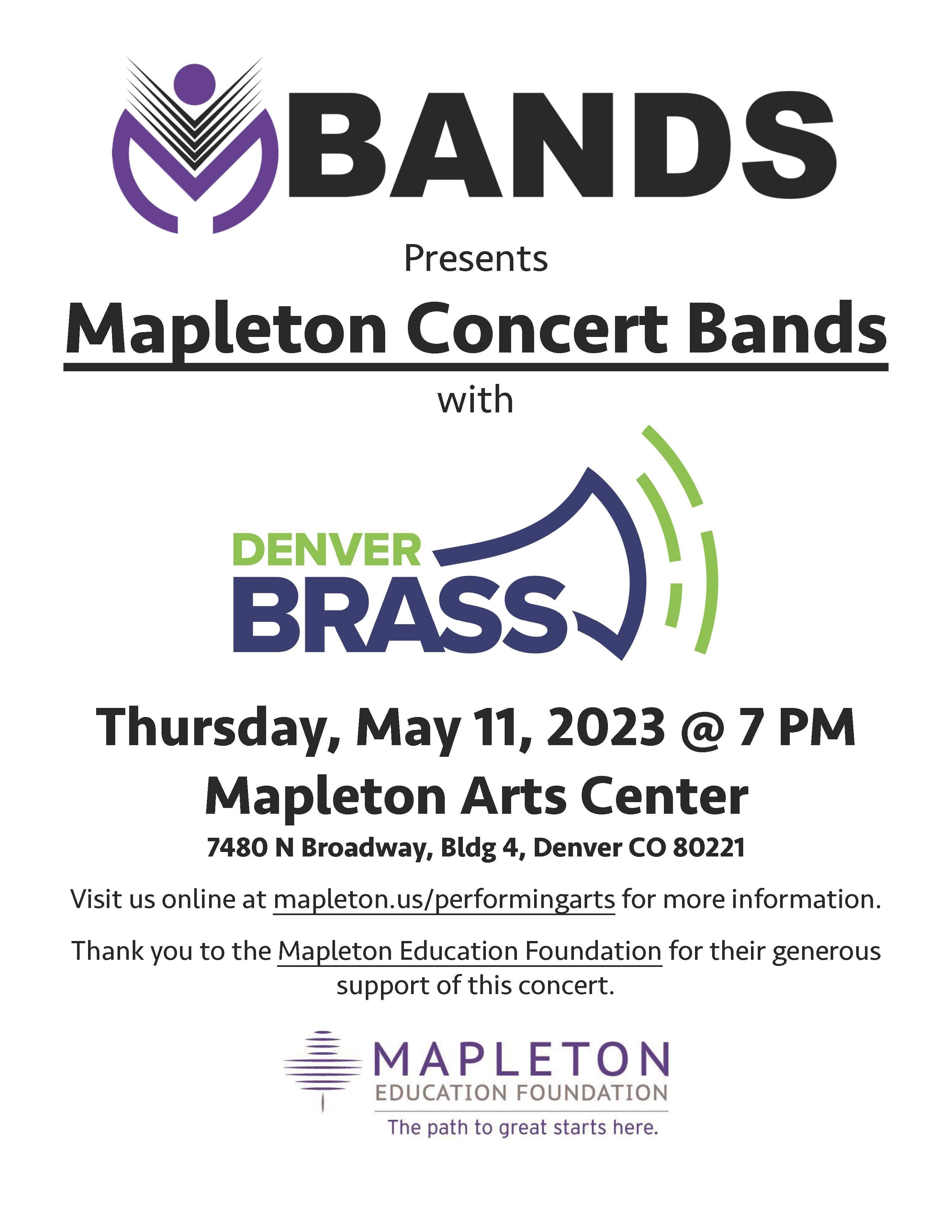 Mapleton Concert Bands with Denver Brass