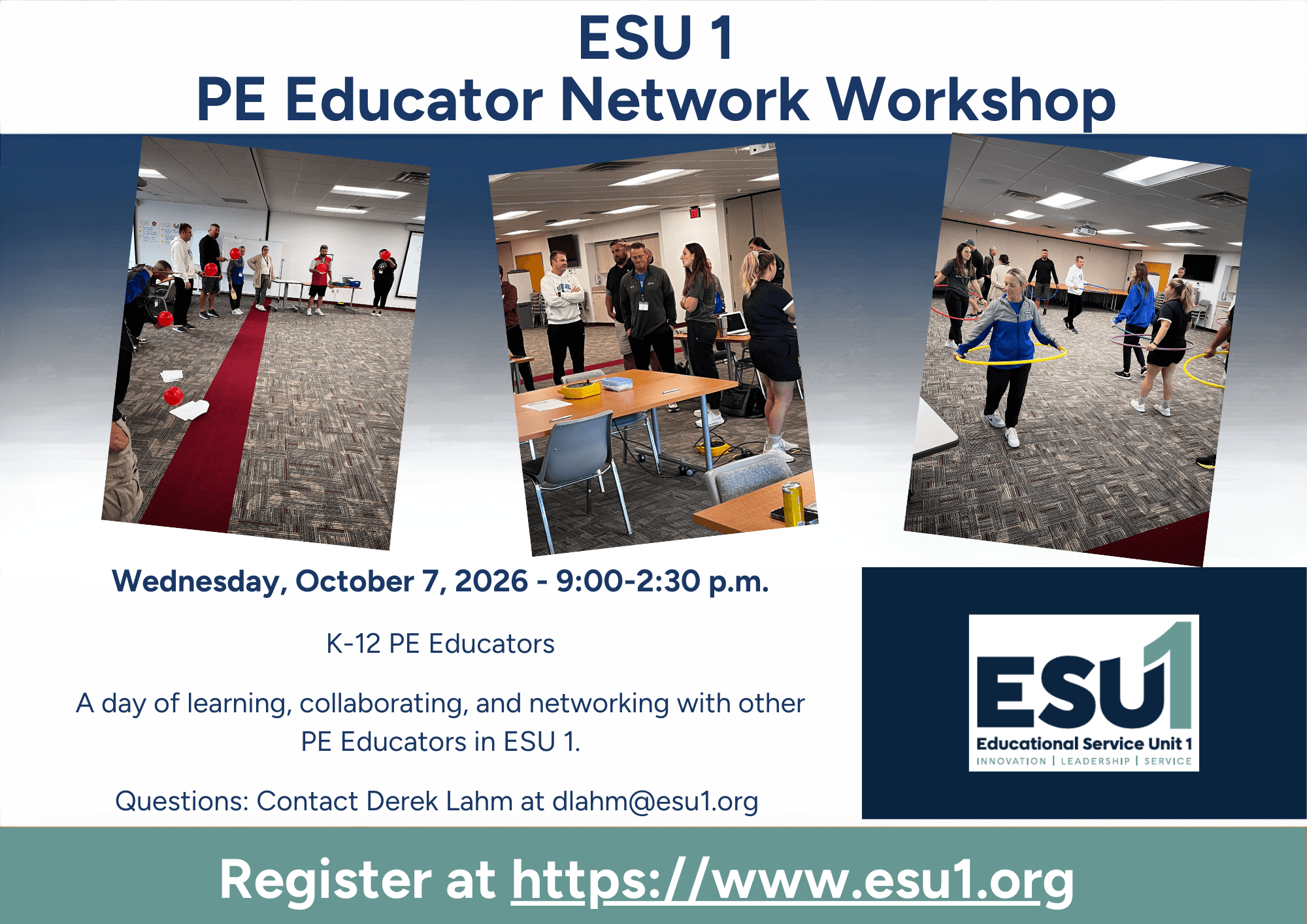 PE Educator Network Workshop Flyer