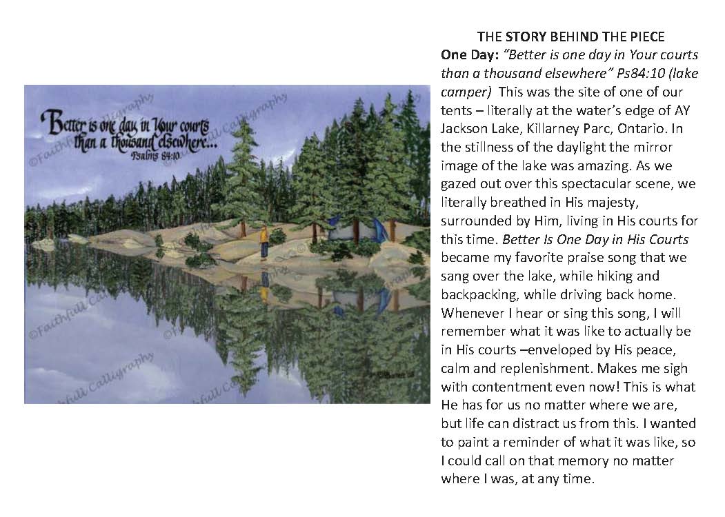 ONE DAY (Psalms, Faithwalk, Praise/Music)
