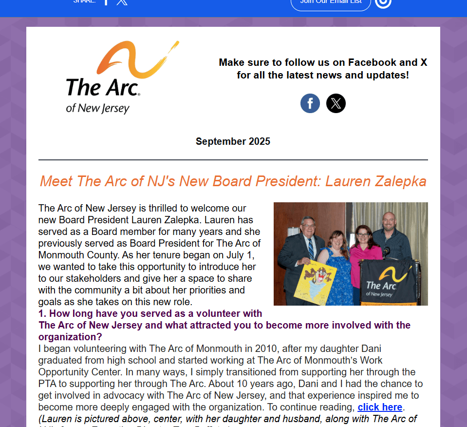 September 2025 E-Newsletter