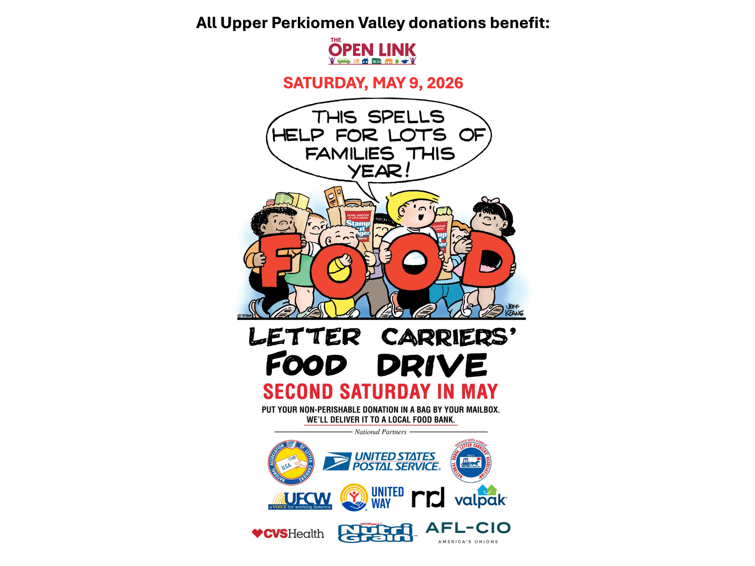 Stamp Out Hunger Food Drive Is This Saturday!