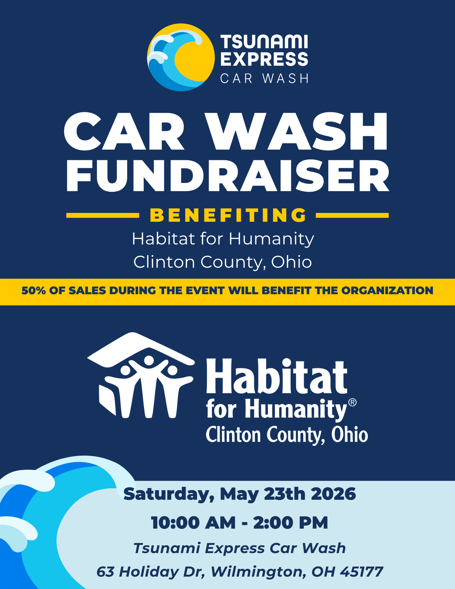 Tsunami Express Car Wash fundraiser
