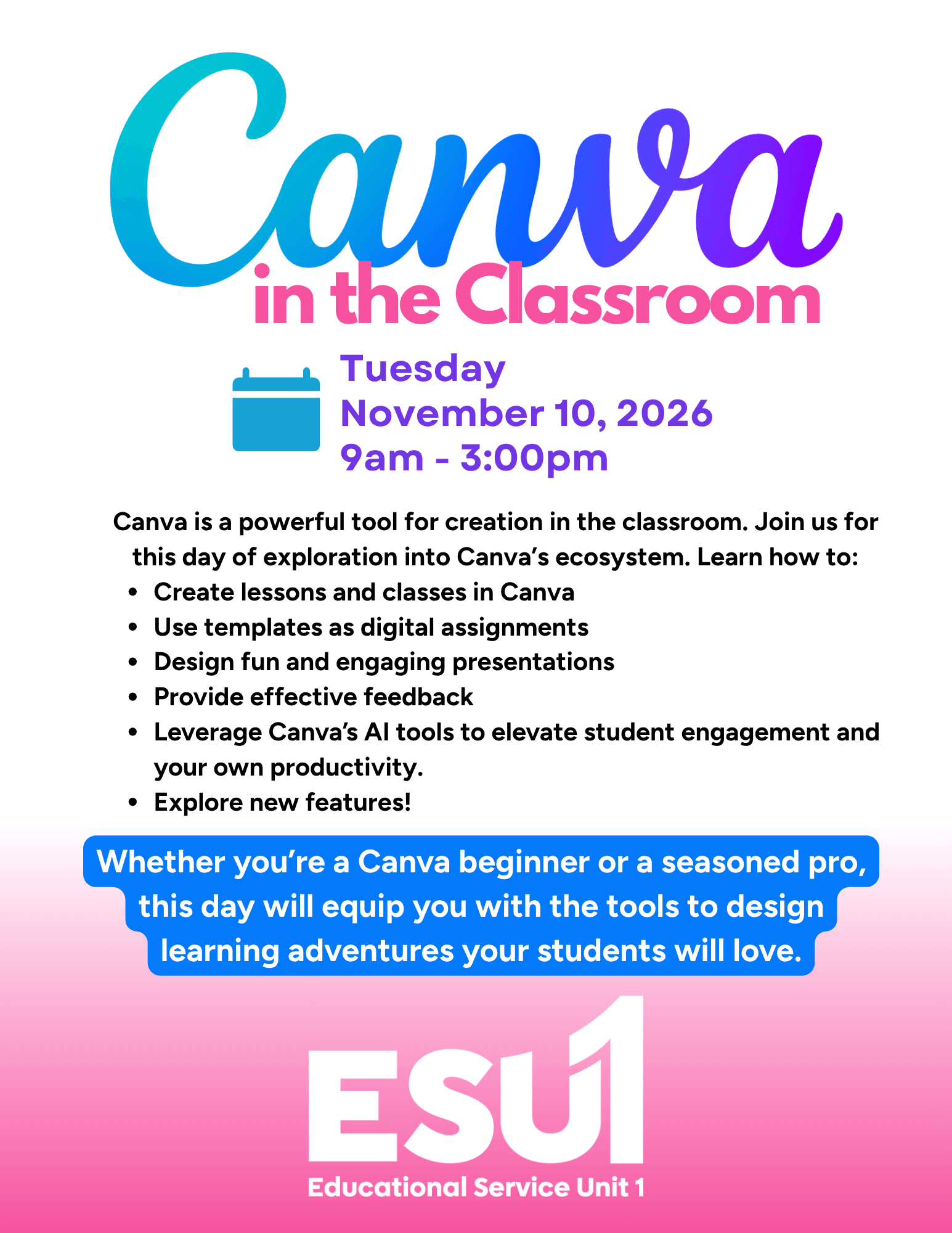 Canva Day! Flyer