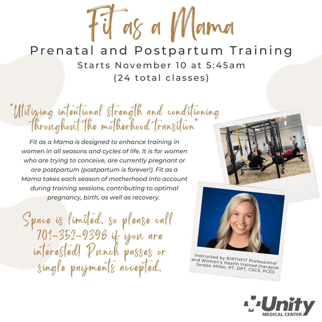 "Fit as a Mama" Prenatal and Postpartum Training