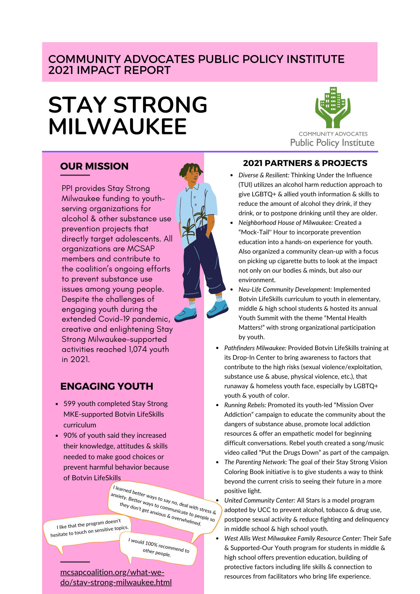 stay strong mke 2021 impact report