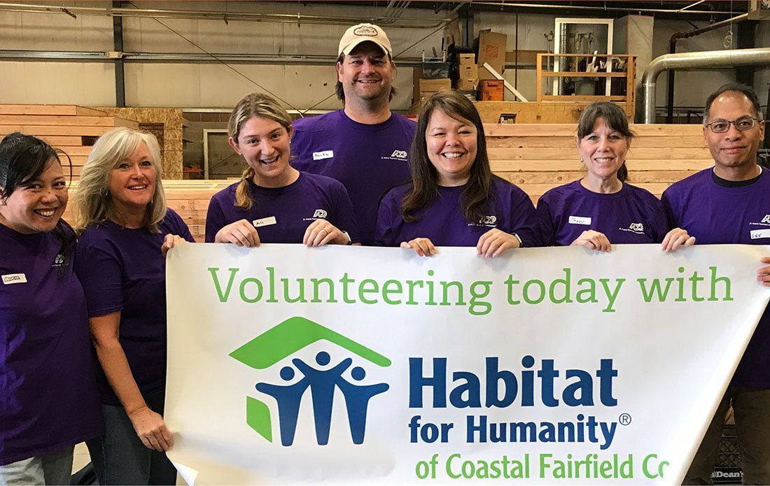 Habitat volunteers.