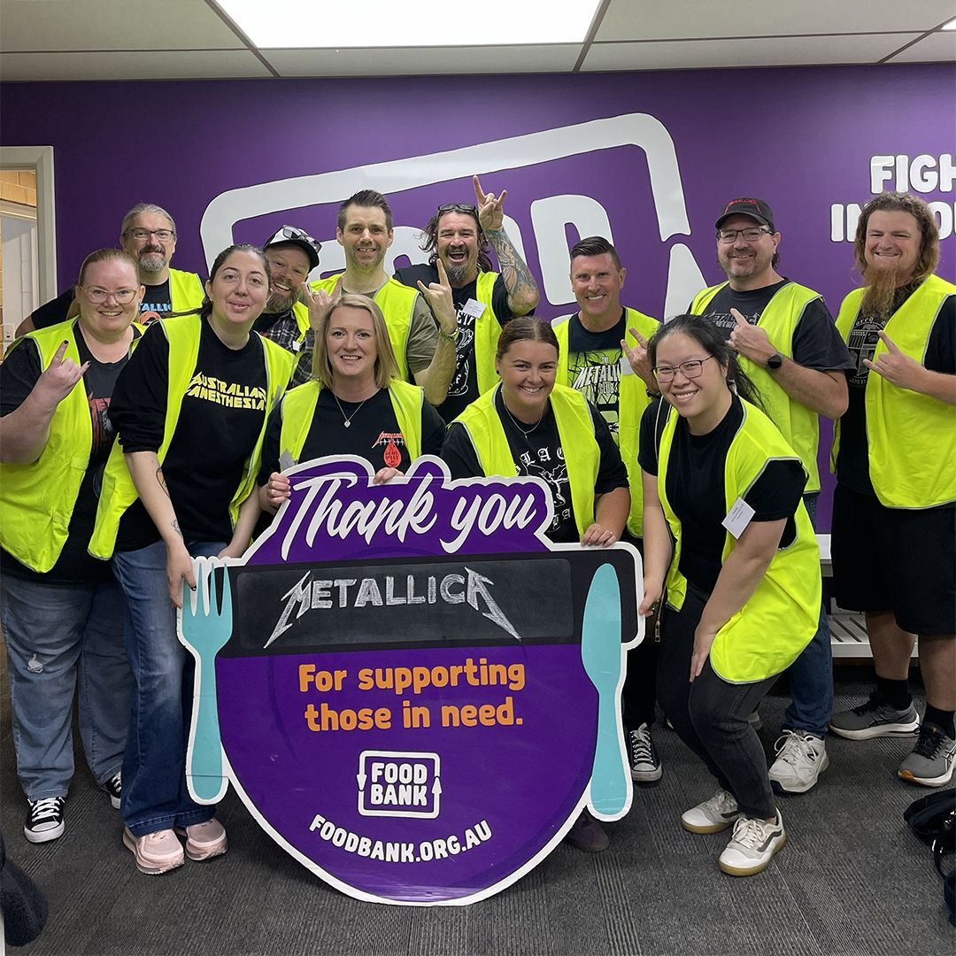 #MetallicaGivesBack to Two Local Orgs in Adelaide