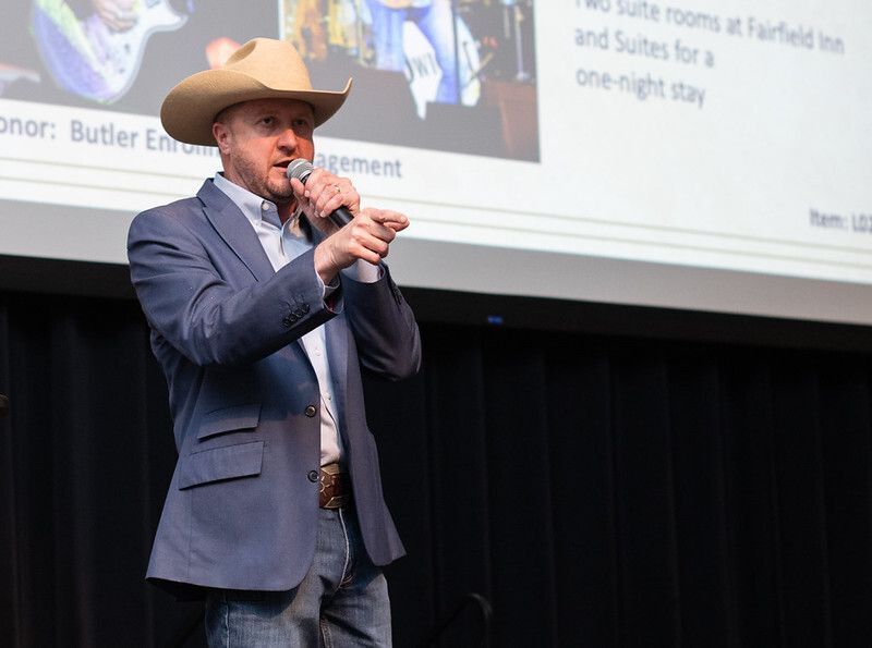 Jeremy Sundgren served as the auctioneer for the evening.