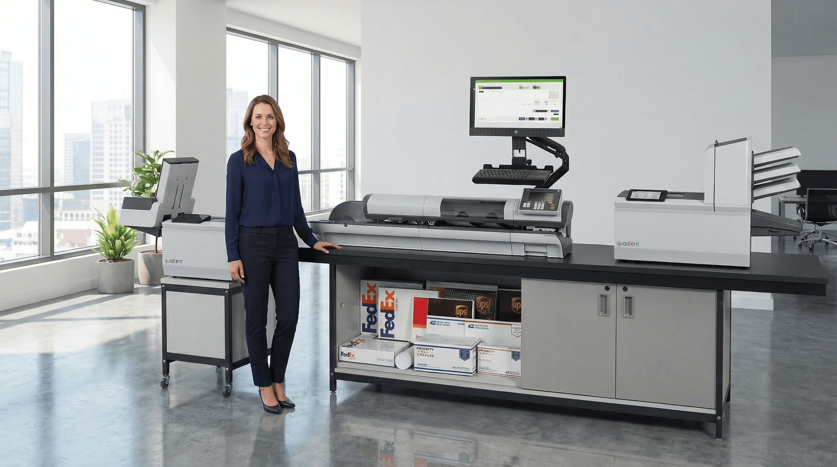 Complete mailing equipment solution featuring Quadient folder inserters and postage meters for Delmarva businesses - Mail Movers Salisbury MD