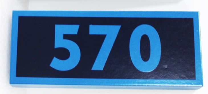 KA20924A -  Carved 2.5-D Raised Relief High-Density-Urethane (HDU) Apartment Number Sign