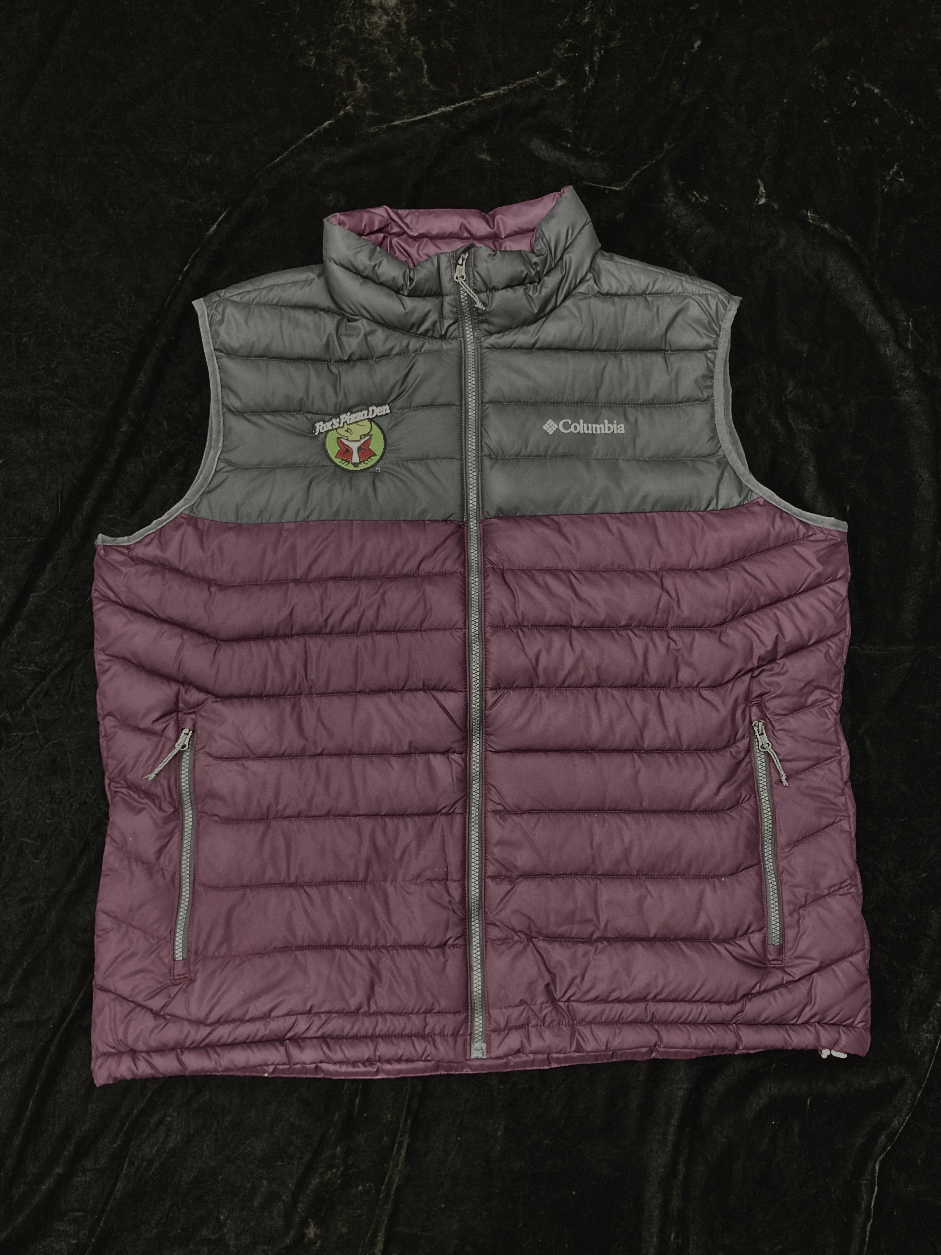SALE Fox's Logo - 2XL Purple/Grey Columbia Puffer Vest