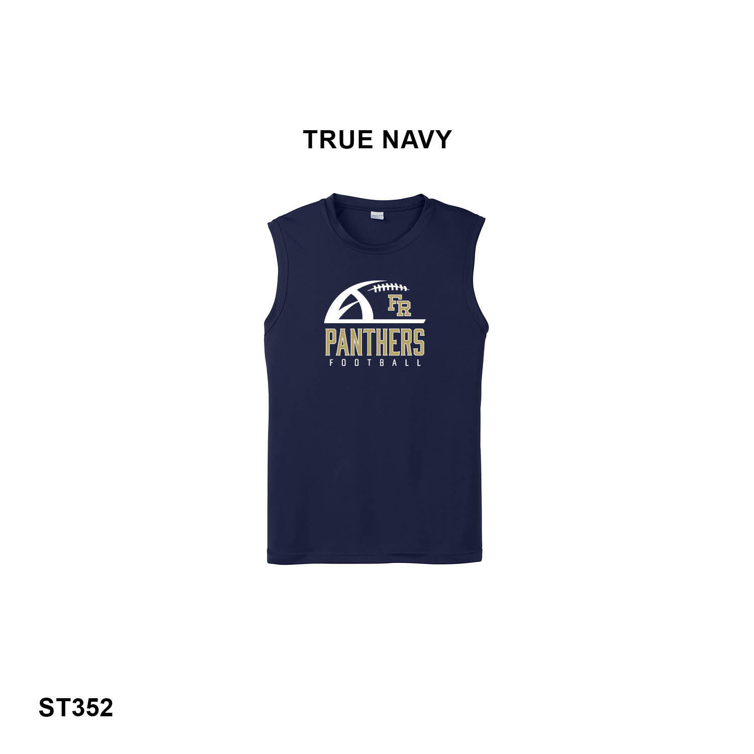 FR PANTHERS FOOTBALL LOGO - Sport-Tek® Sleeveless PosiCharge® Competitor™ Tee