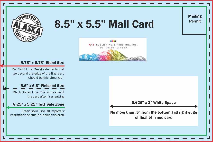 8.5" x 5.5" Mail Card