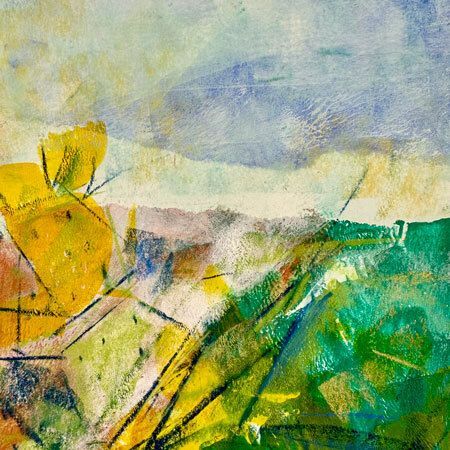 Mono-Print & Mixed Media Landscapes