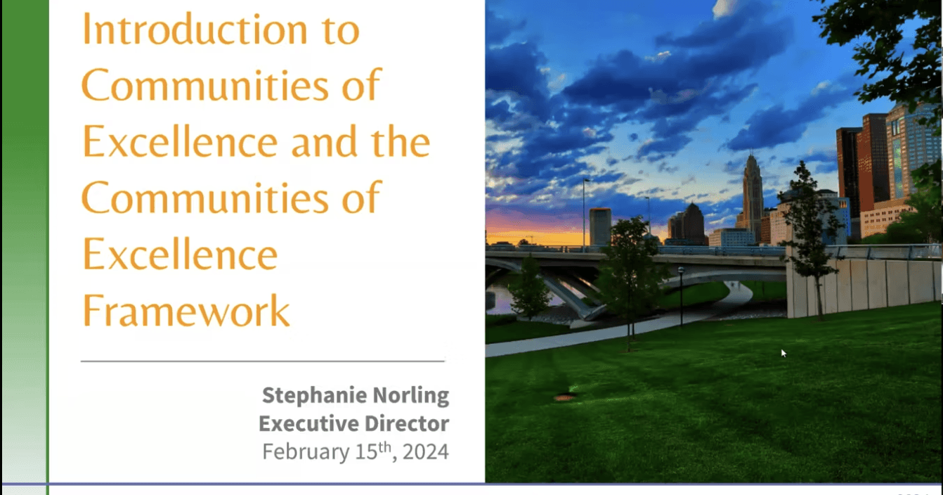 Introduction to Communities of Excellence and the Communities of Excellence Framework