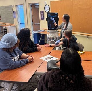 Kids working on crafts.