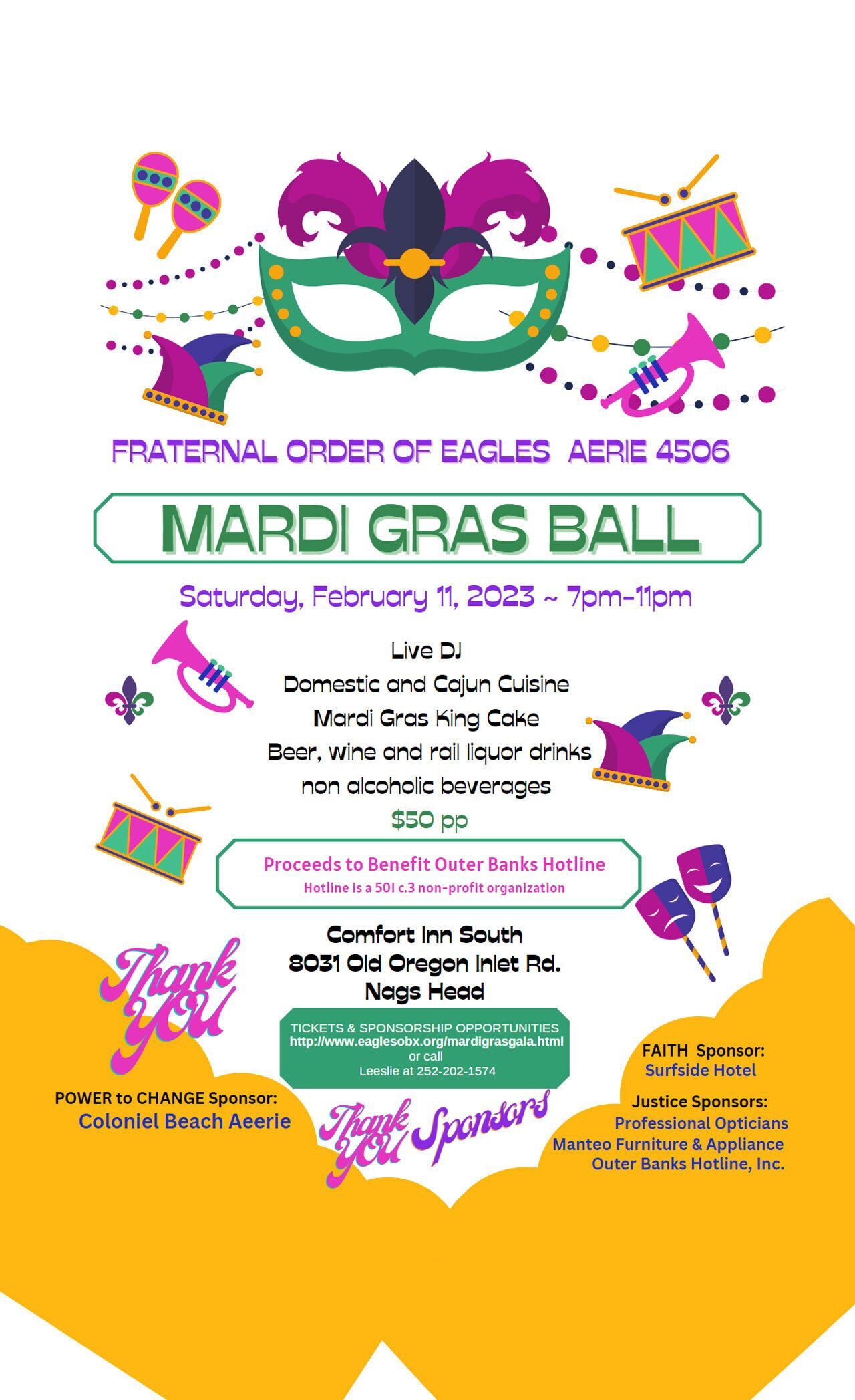 Mardi Gras Ball February 11 2023