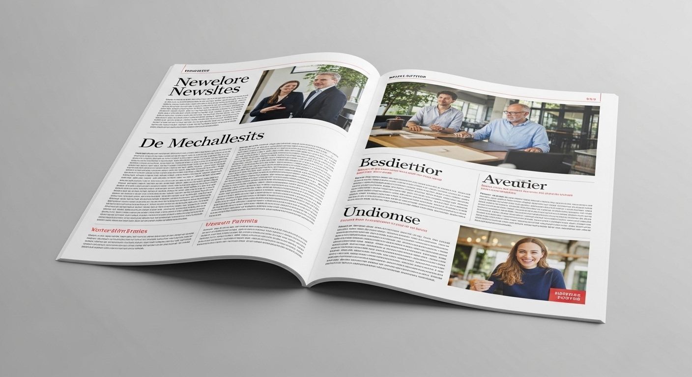 Custom newsletter printing in Bellevue & Seattle prepared for mailing, featuring reliable print quality and fast local service.