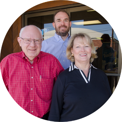 Doug, Mike and Roberta Carlile