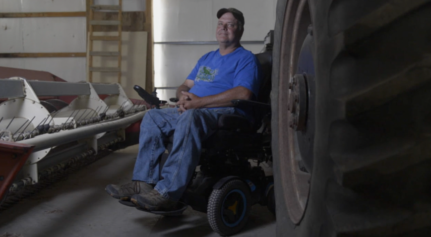 Generation farmer continues his life's work despite paralyzation