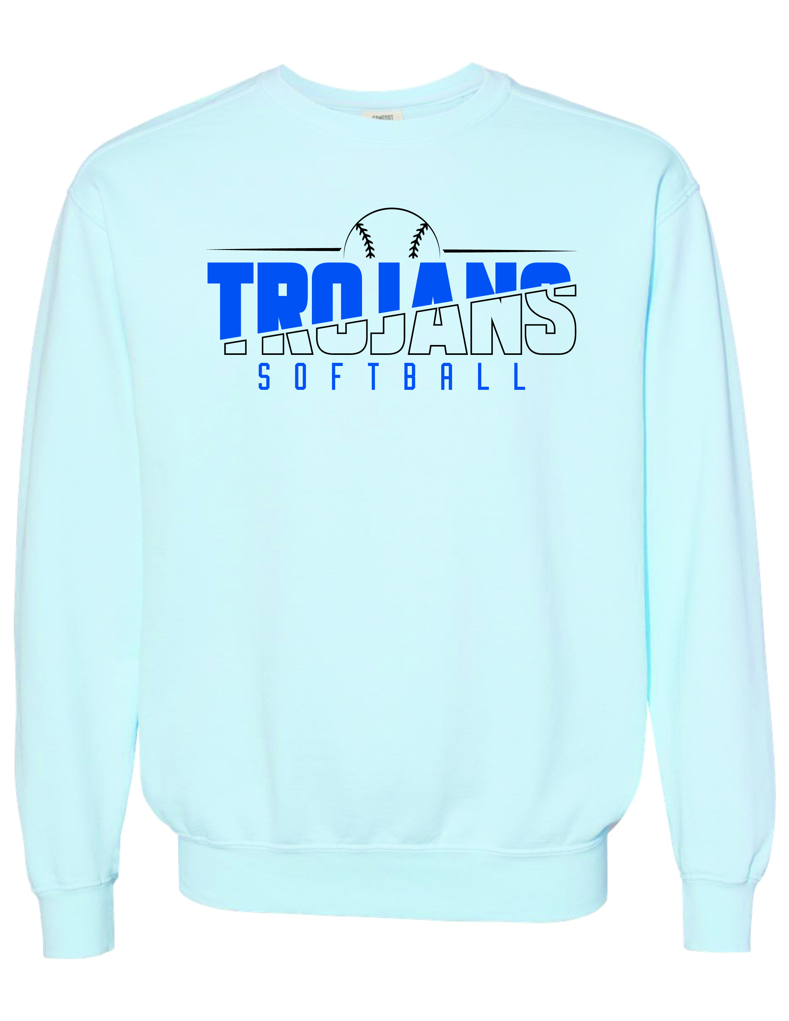 AUBURN SOFTBALL COMFORT COLORS CREWNECK