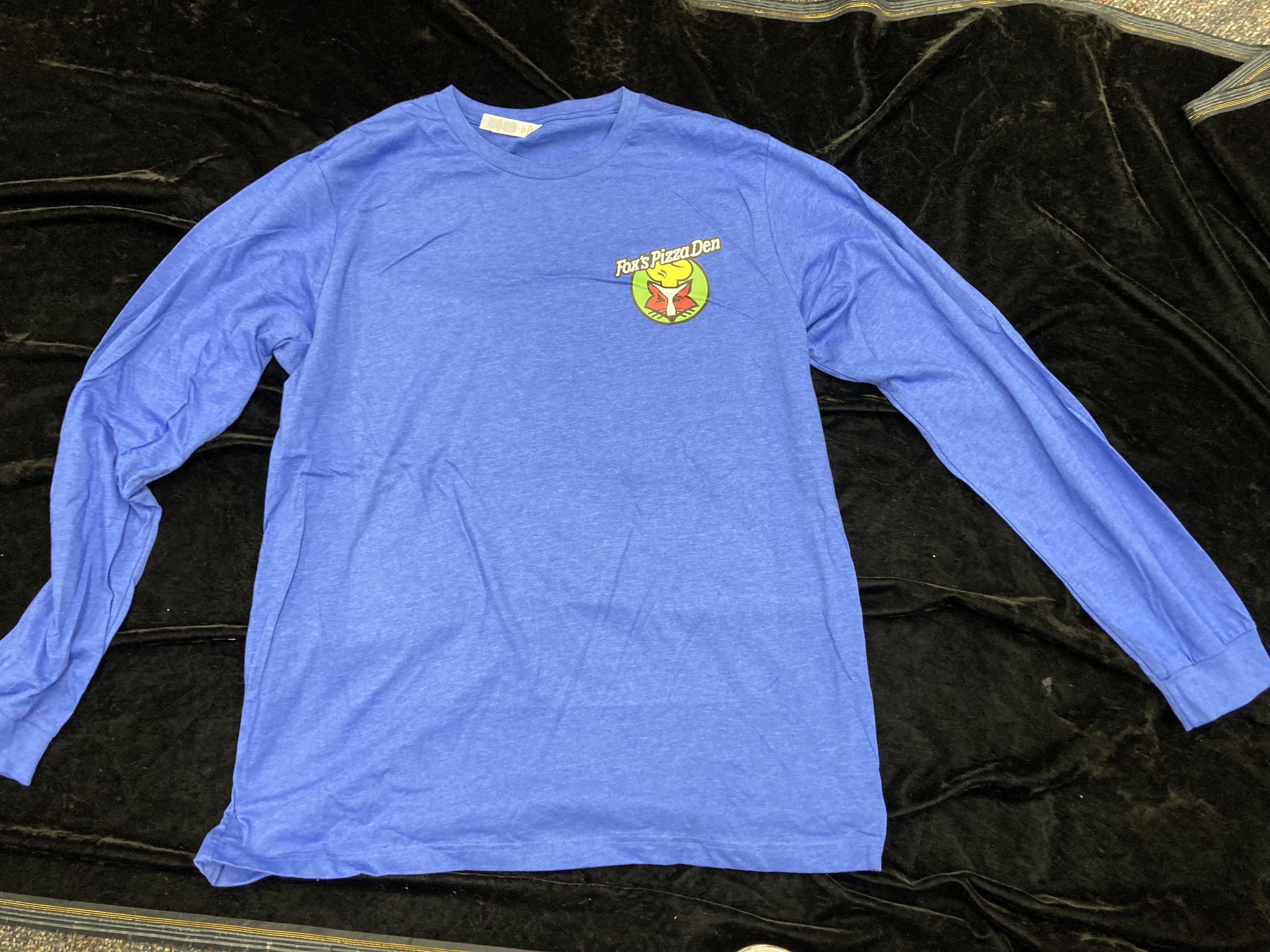 SALE Fox's Logo - XL Blue Long Sleeve