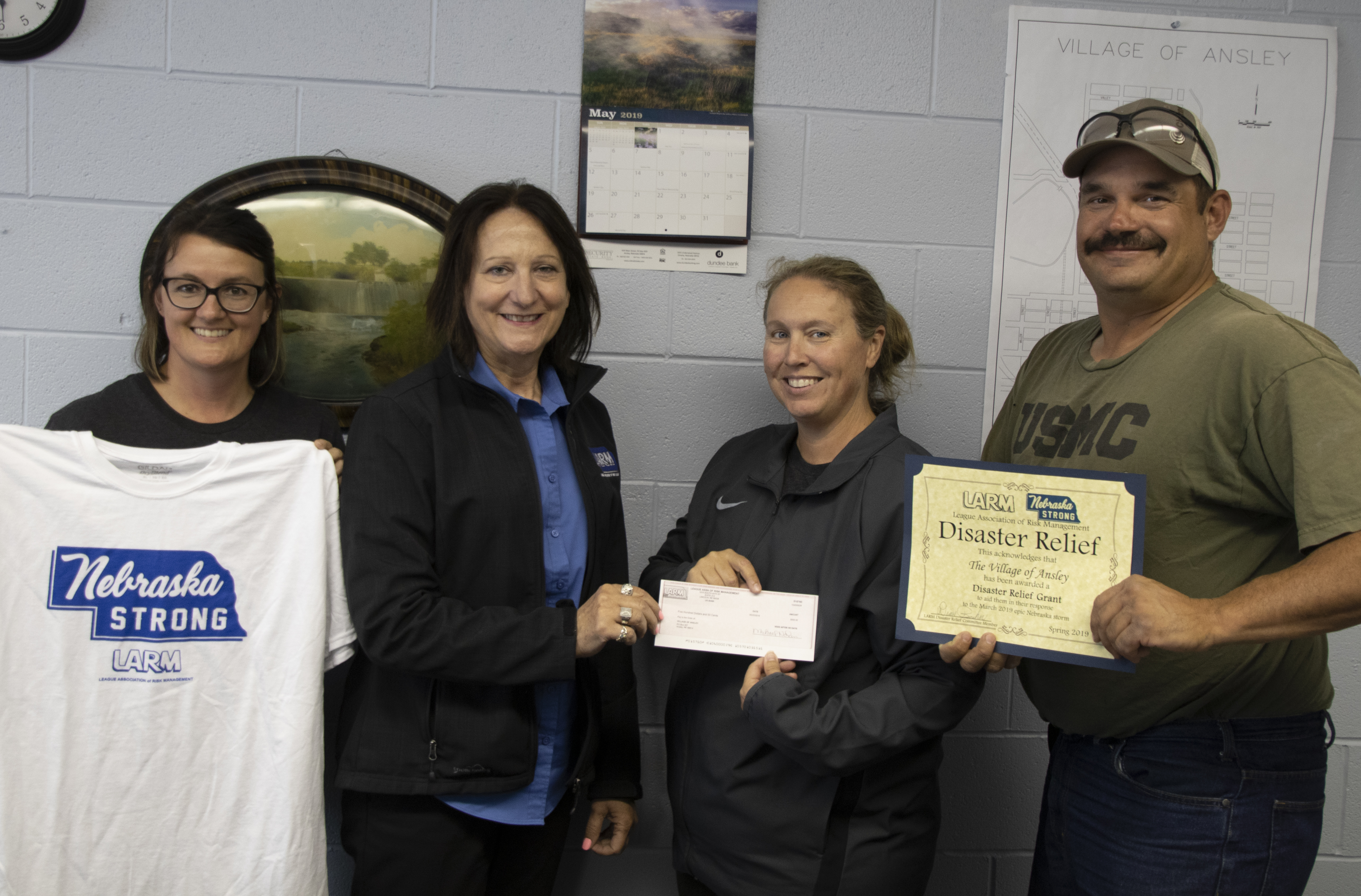 Ansley receives $500 in Disaster Assistance