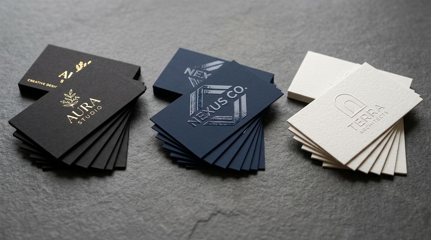 Foil vs. Spot UV vs. Embossed Business Cards: Which Finish Should You Choose