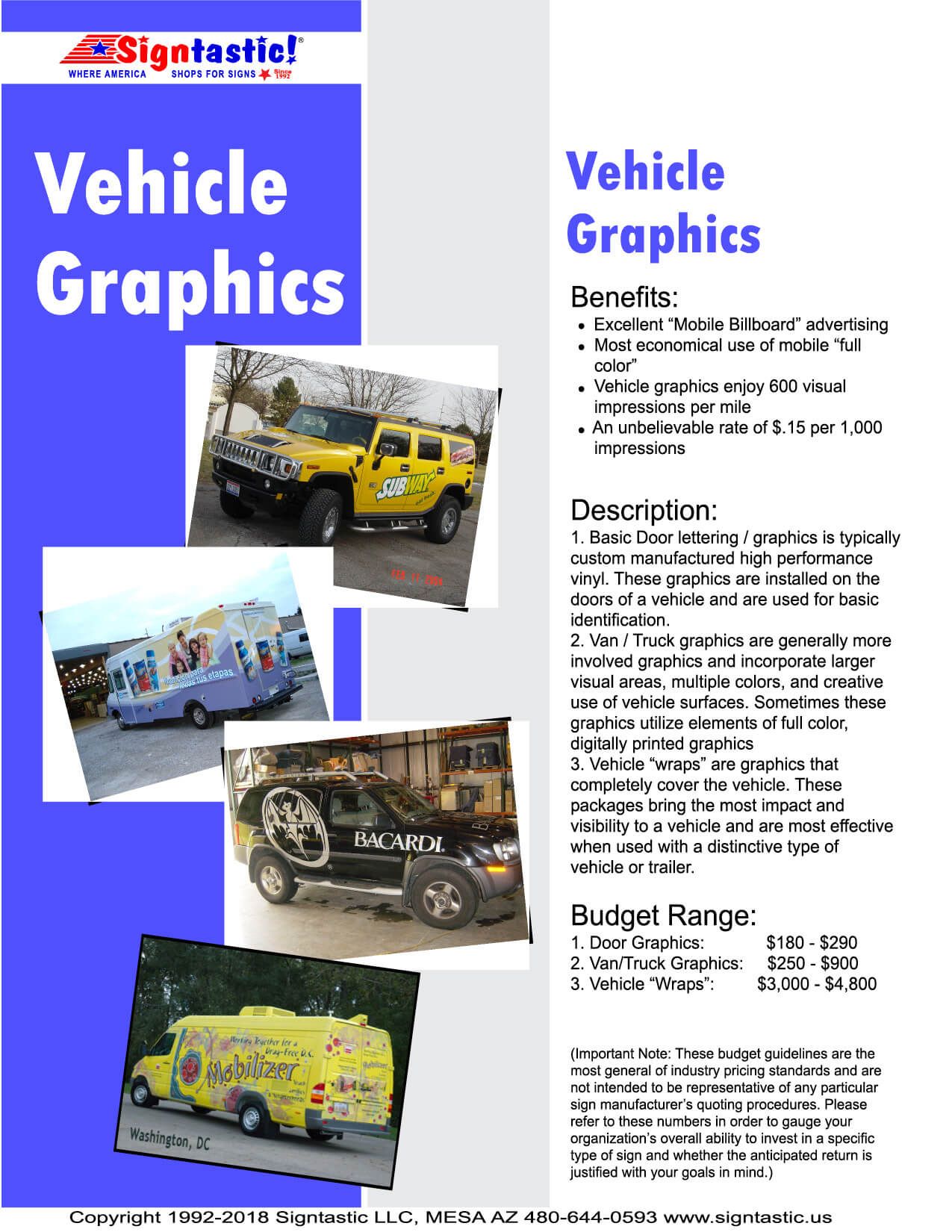 Vehicle Graphics Page