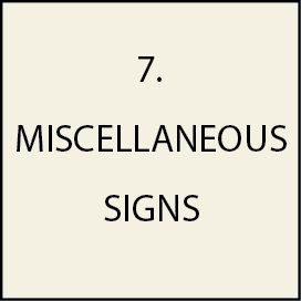 7. - H7500 -Miscellaneous Street and Road Signs