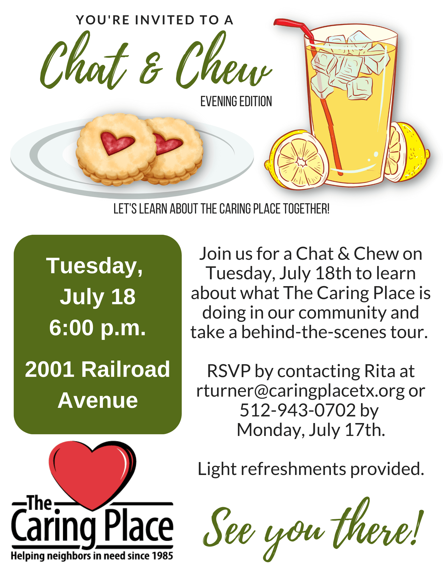 Chat & Chew Evening Edition is Here!