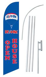 REMAX Open House Swooper/Feather Flag + Pole + Ground Spike