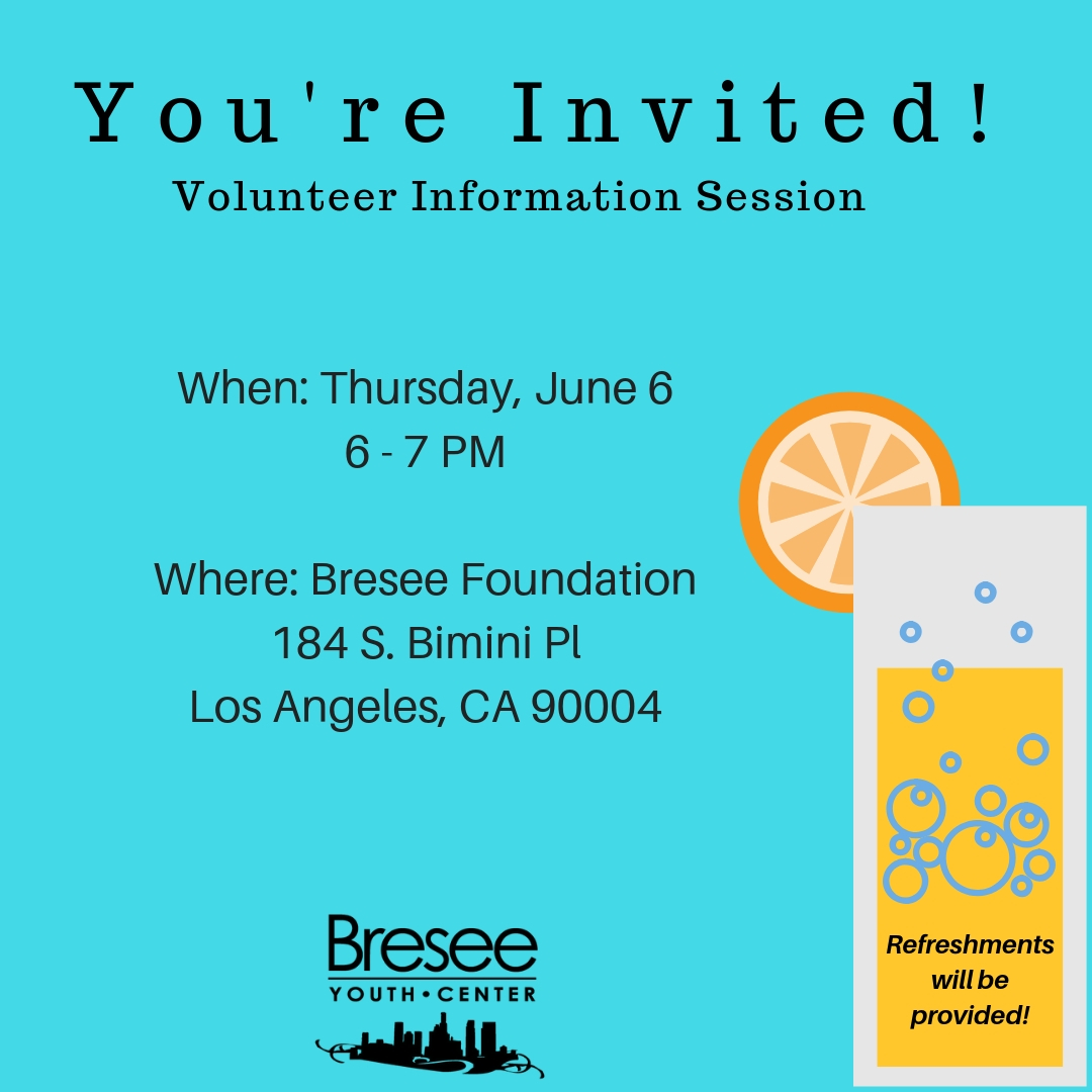 Volunteer Info Session & Mixer