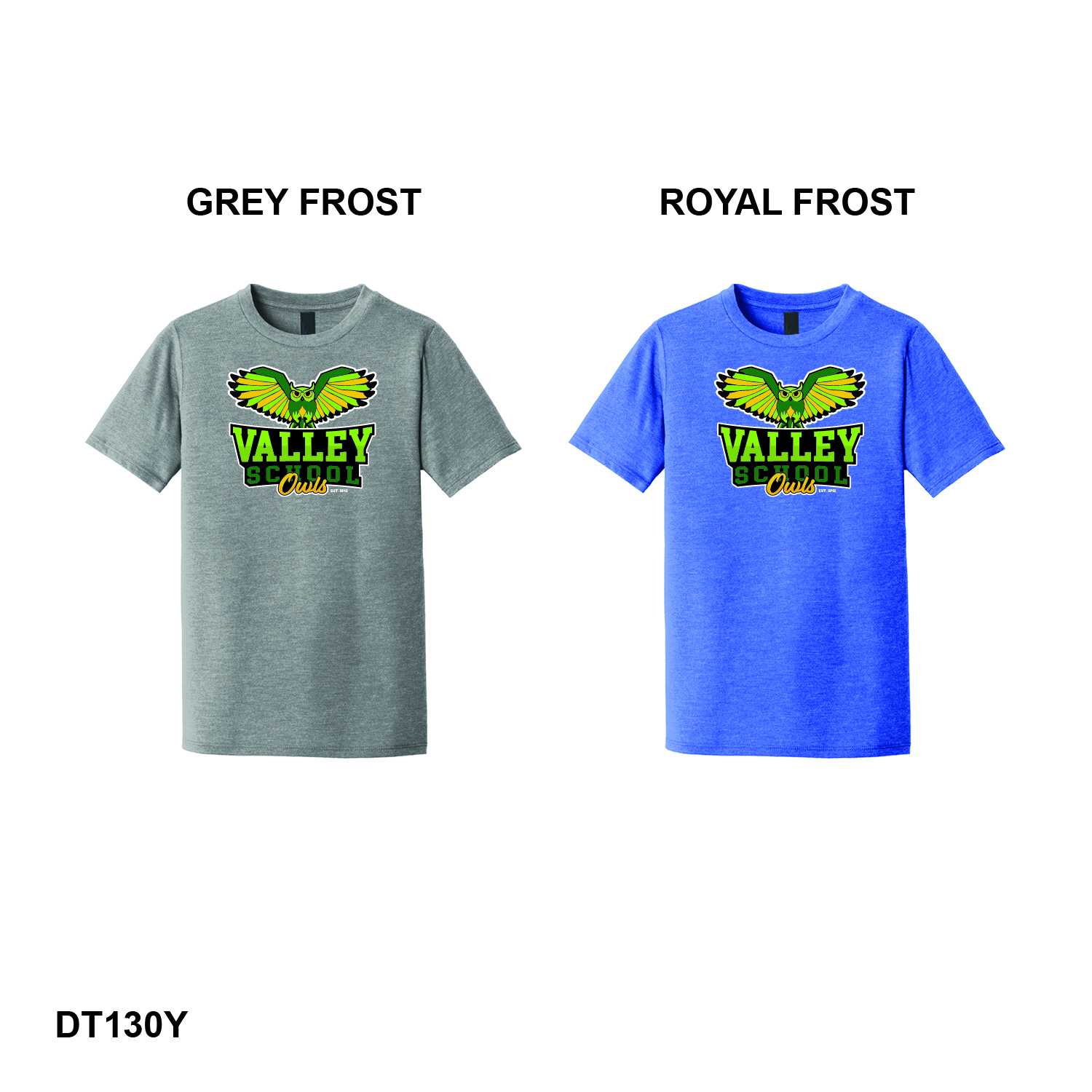 VALLEY SCHOOL OWLS LOGO - District® Youth Perfect Tri® Tee