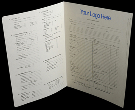 Personalized Title Folders/Title Jackets/Tab Sets