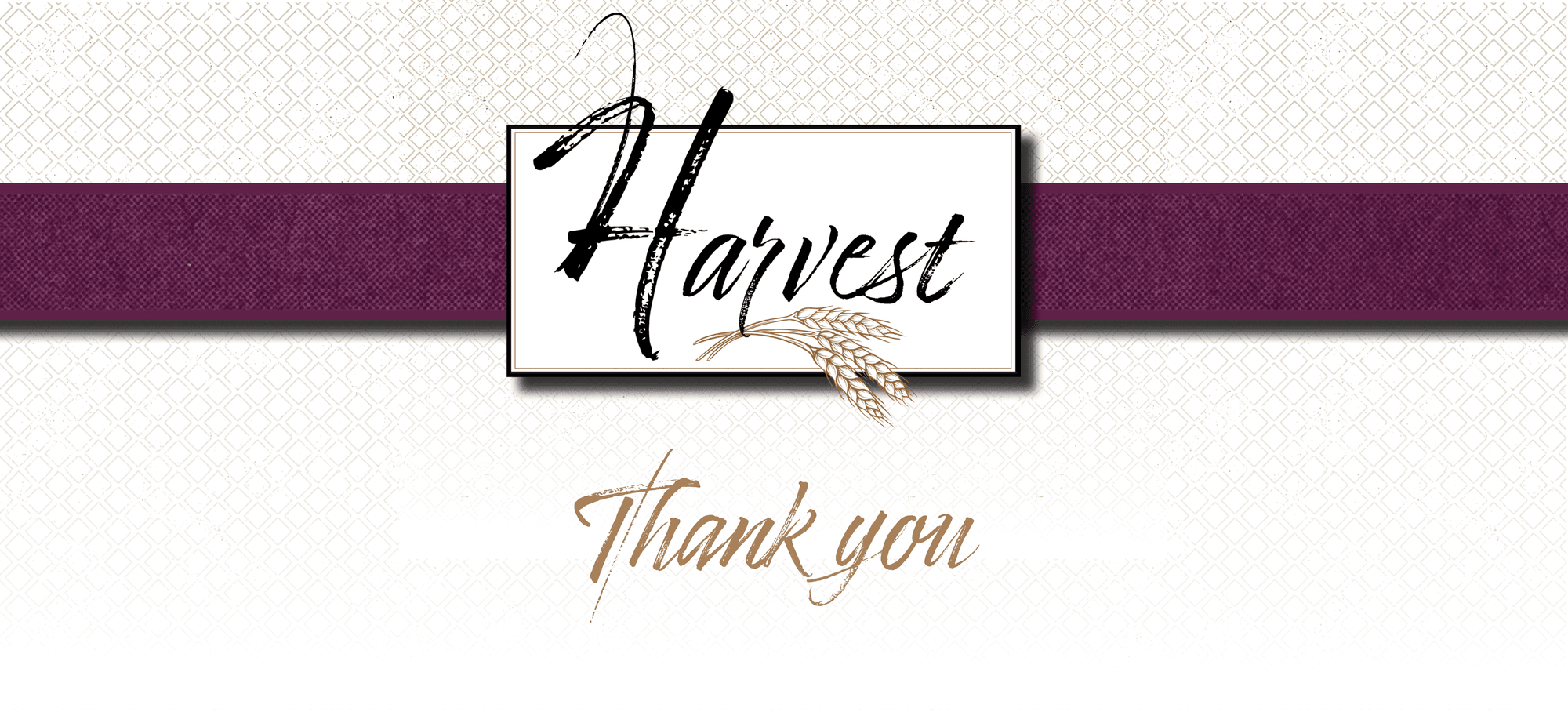 Harvest thank you